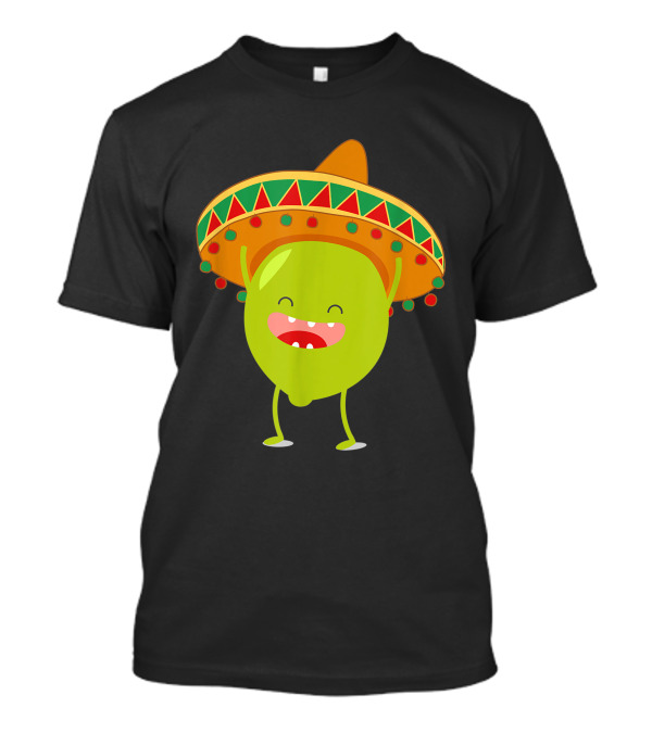 Lime Tequila And Lime Sombrero Party T-Shirt