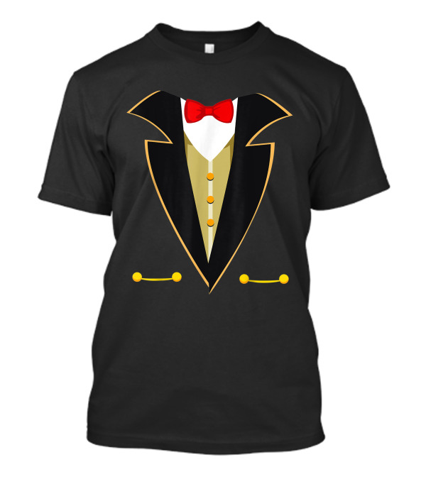 Halloween Circus Ringleader Red Bow Tie Costume T-Shirt