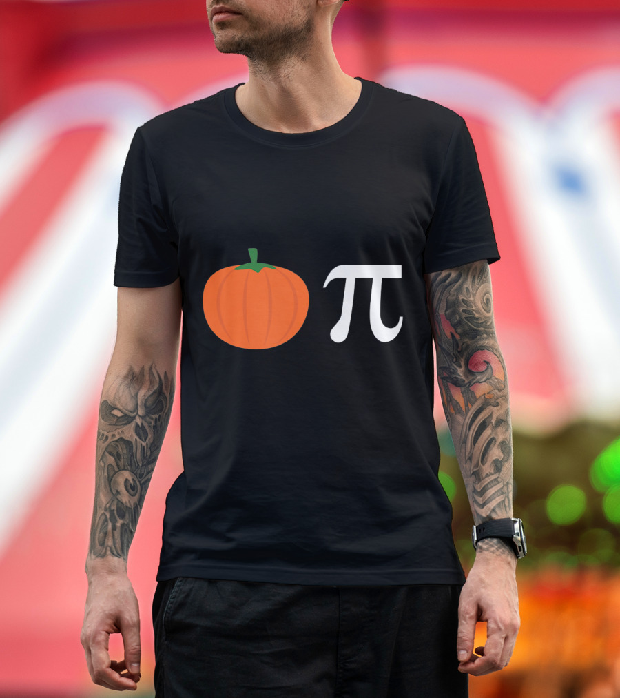 Pumpkin Pi Funny Math Teacher Appreciation T-Shirt