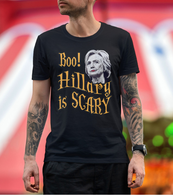 Premium T-Shirt: Boo Hillary Is Scary Halloween T-Shirt Boo Hillary Is Scary Halloween T-Shirt