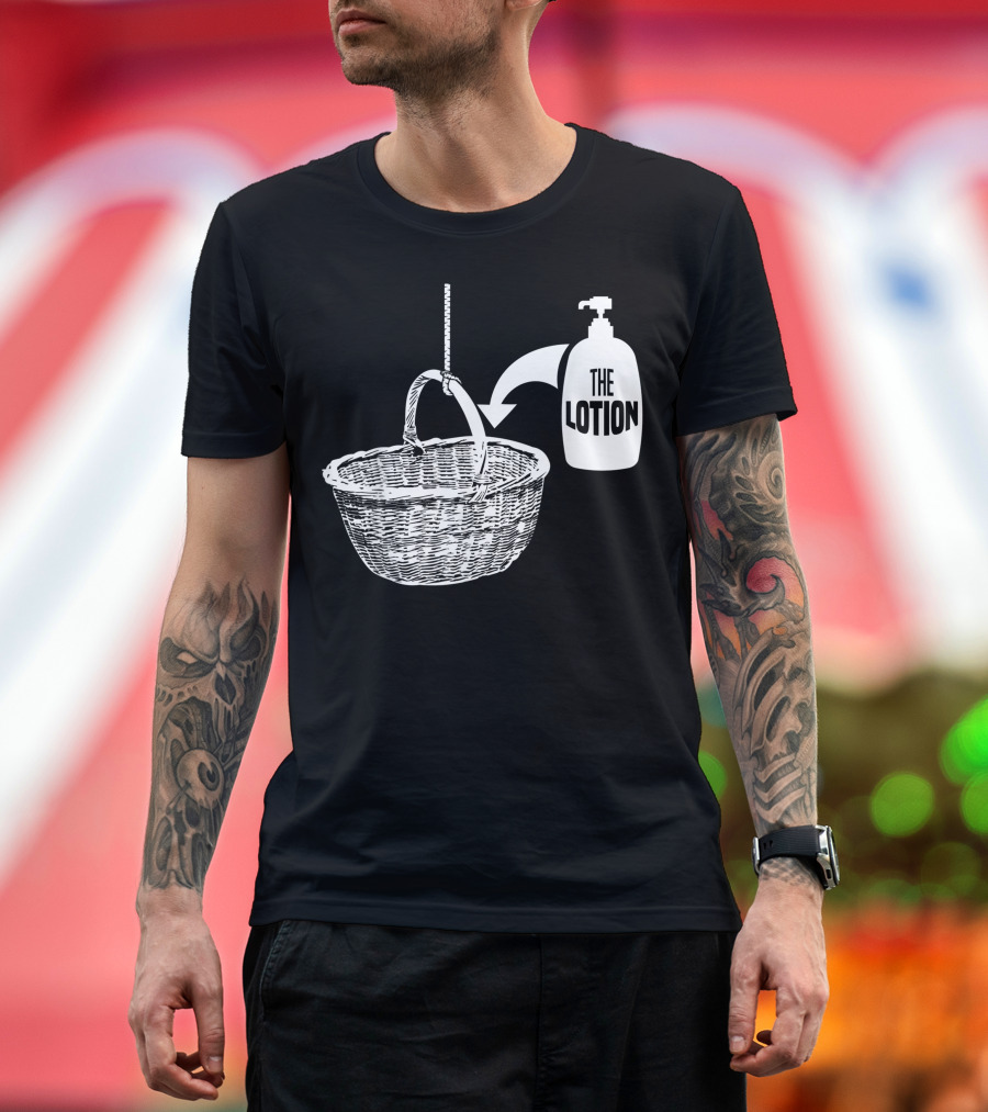 Put The Lotion In The Basket Creepy Halloween Horror Movie Reference T-Shirt