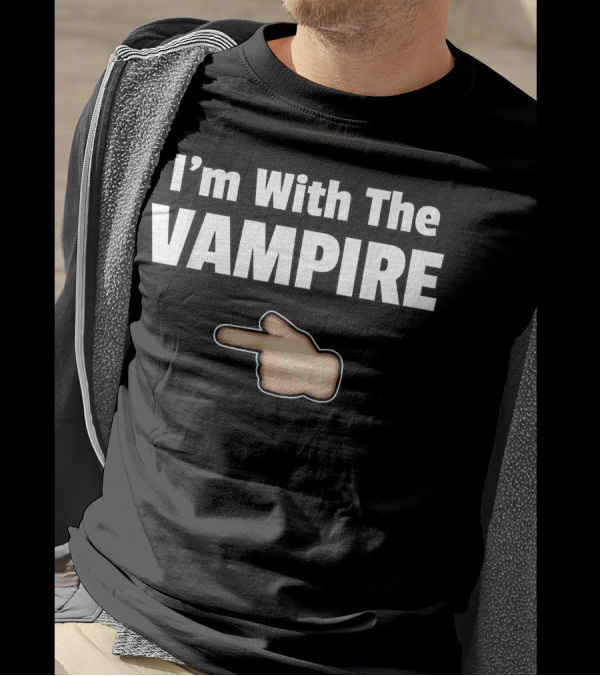 I'm With The Vampire Lazy Easy Halloween Family Costume T-Shirt