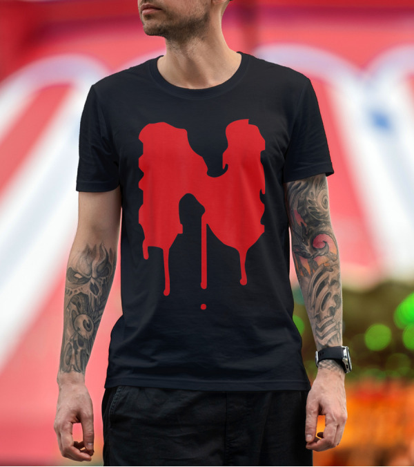 Premium T-Shirt: Blood Letter N Dripping Alphabet Group Easy Diy Costume For Halloween T-Shirt Blood Letter N Dripping Alphabet Group Easy Diy Costume For Halloween T-Shirt