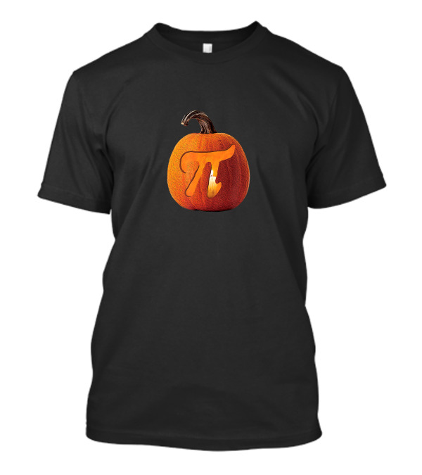 Pi Day Pumpkin Pi Funny Nerdy Math Carved Pumpkin T-Shirt