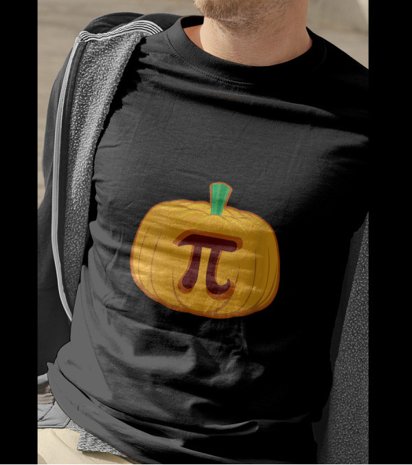 Pumpkin Pi Halloween Thanksgiving Pi Day Math Pie T-Shirt