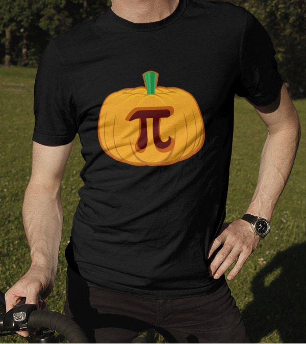 Pumpkin Pi Symbol Halloween Thanksgiving Pi Day Math Pi T-Shirt