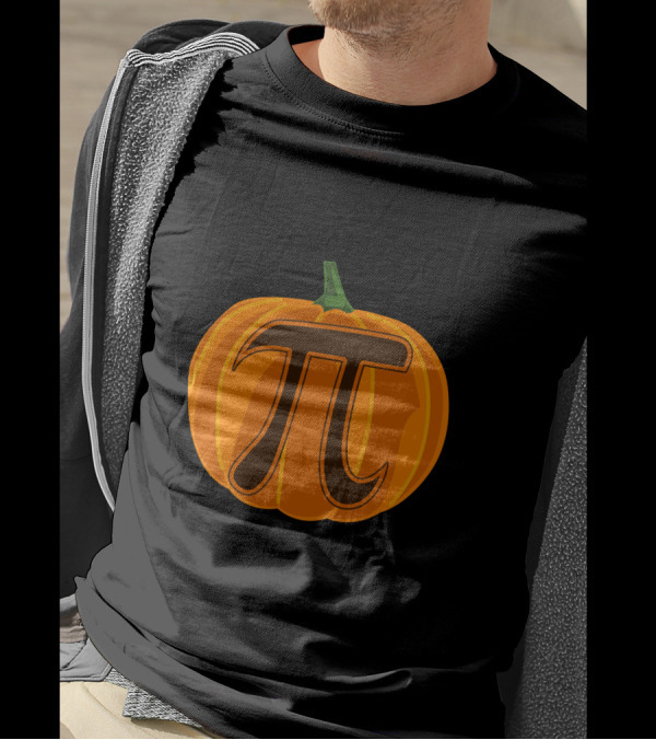 Pumpkin Pi Funny Jack O Lantern Math Pi Day Novelty Halloween π T-Shirt