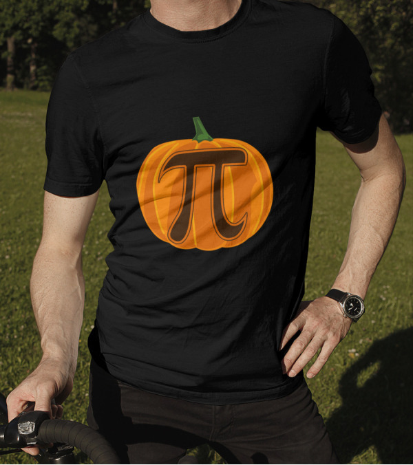 Pumpkin Pi Funny Jack O Lantern Math Pi Day Novelty Halloween π T-Shirt