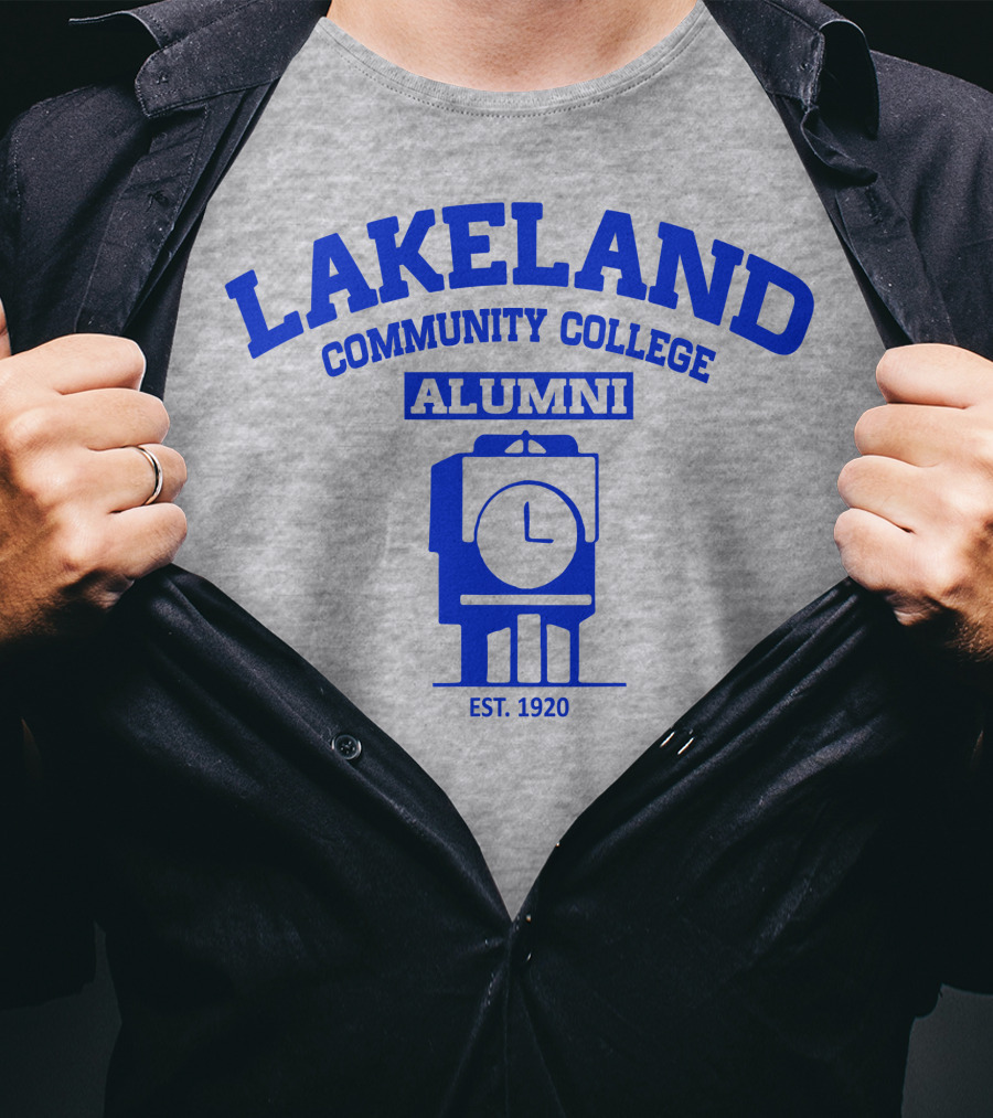 Lakeland Community College Alumni Est. 1920 Clock Tower T-Shirt