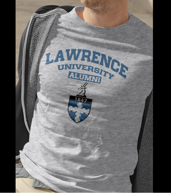 Lawrence University Alumni 1847 Crest With Antelope Emblem T-Shirt
