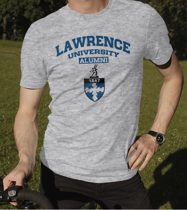 Lawrence University Alumni 1847 Crest With Antelope Emblem T-Shirt