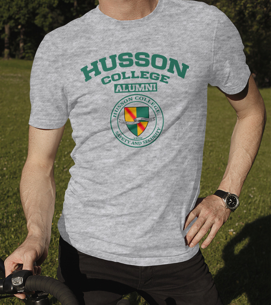 Husson College Alumni Safety And Security 1898 Character Humility T-Shirt