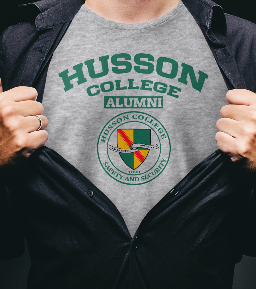 Husson College Alumni Safety And Security 1898 Character Humility T-Shirt