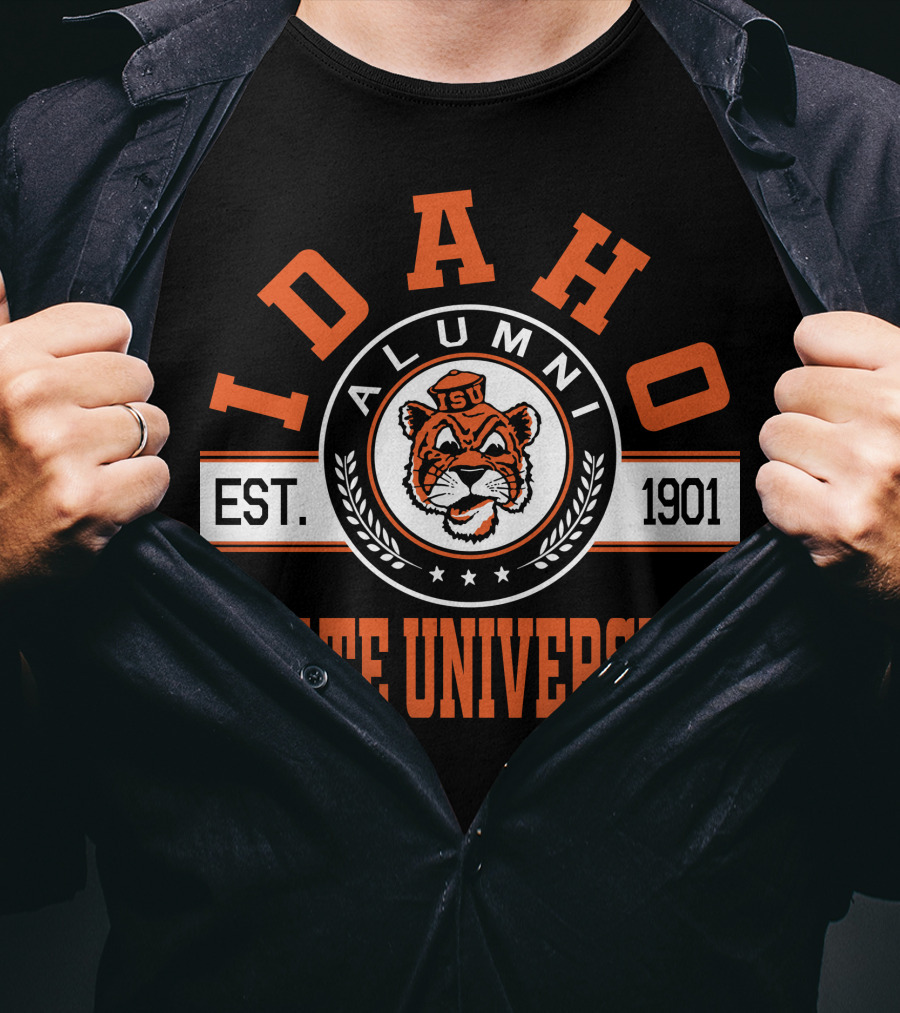 Idaho State University Alumni EST 1901 Tiger Logo ISU T-Shirt