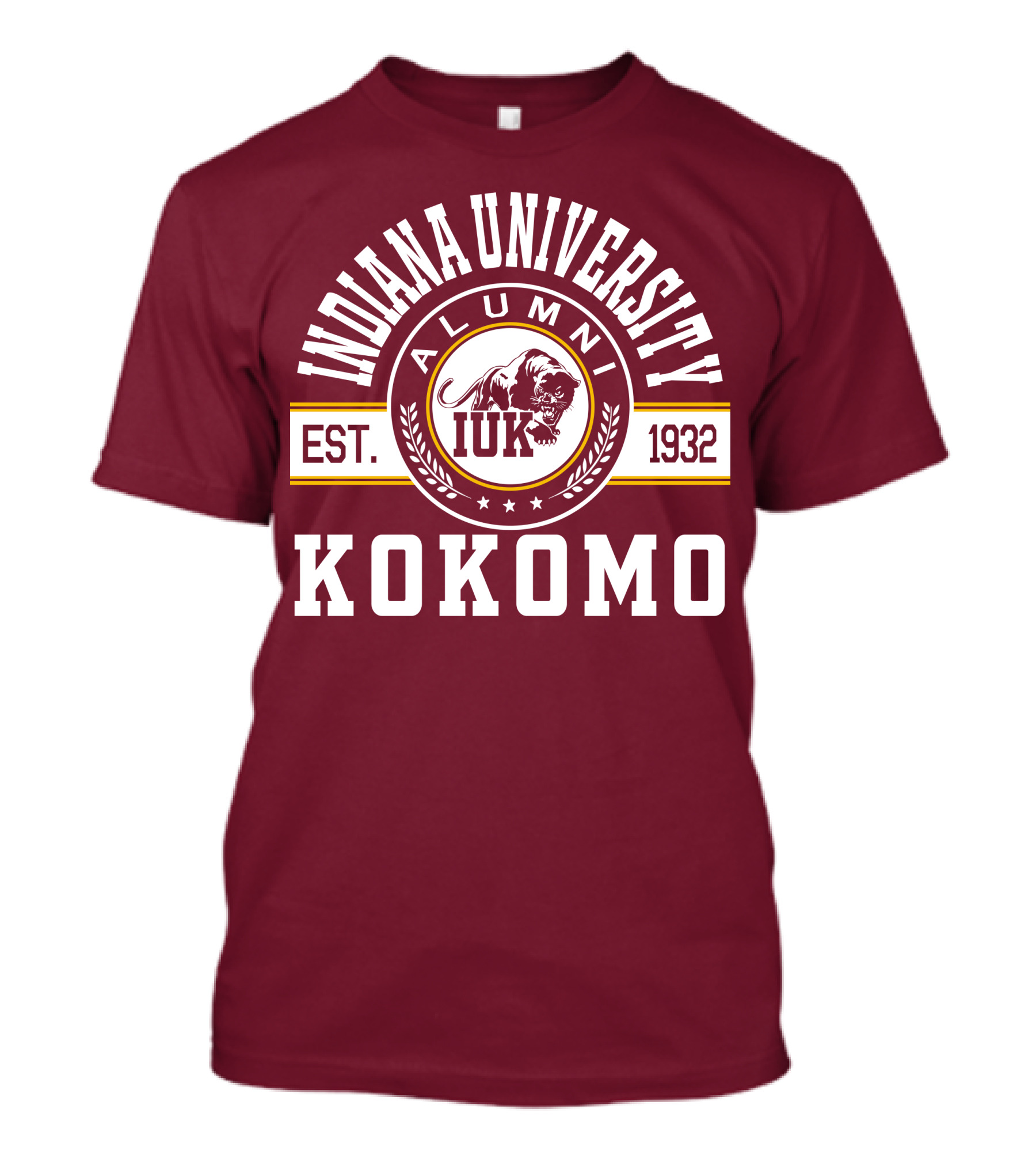 Indiana University Kokomo Alumni IUK Est. 1932 T-Shirt