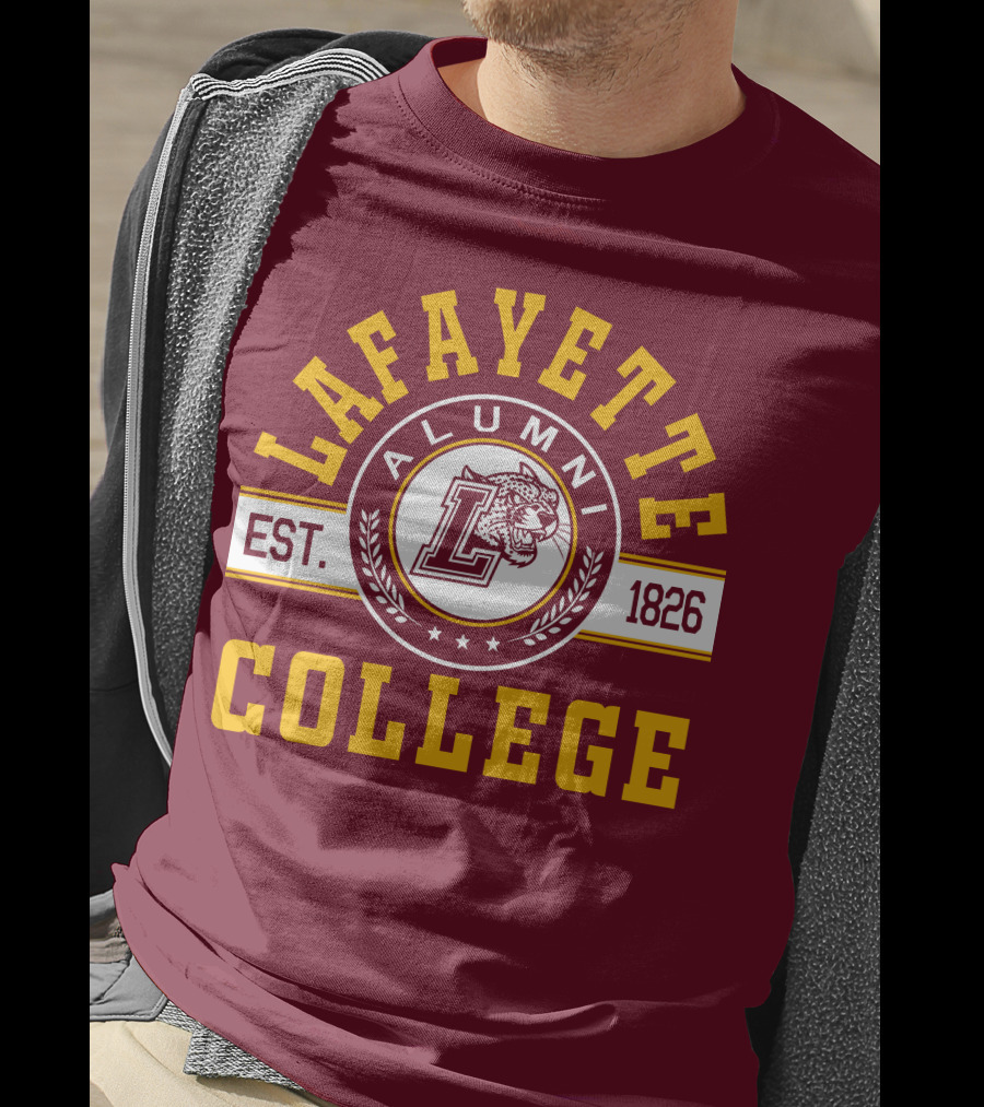 Lafayette College Alumni Est. 1826 Leopard T-Shirt