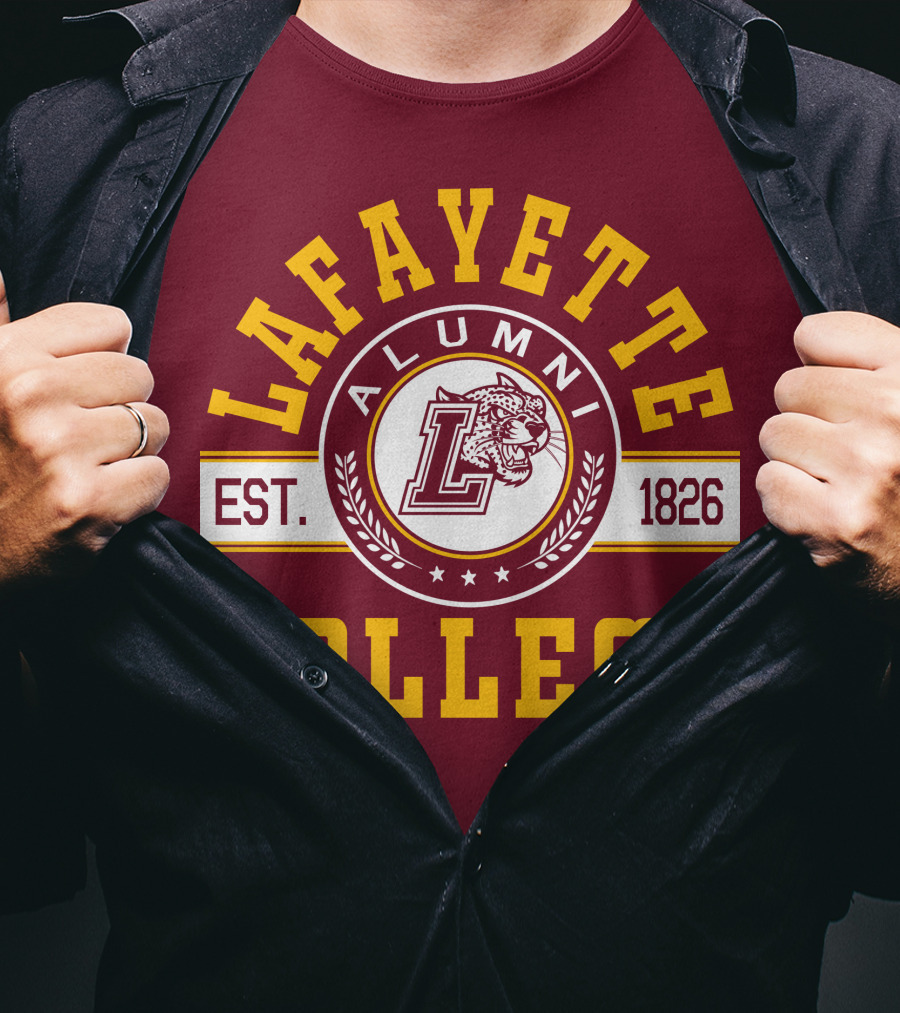 Lafayette College Alumni Est. 1826 Leopard T-Shirt