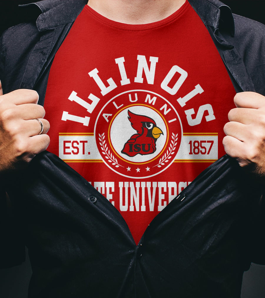 Illinois State University Alumni EST. 1857 ISU T-Shirt