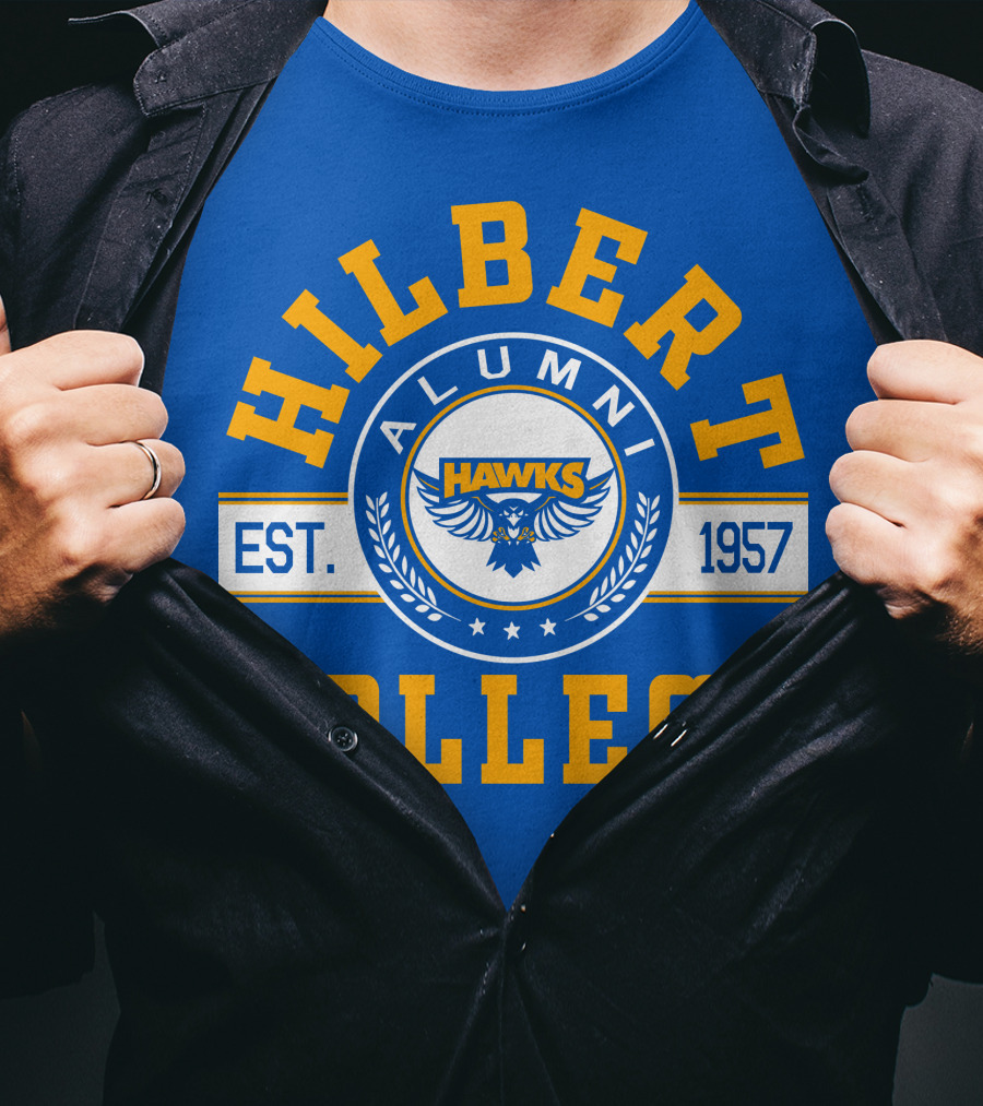 Hawks Hilbert College Alumni Est. 1957 T-Shirt