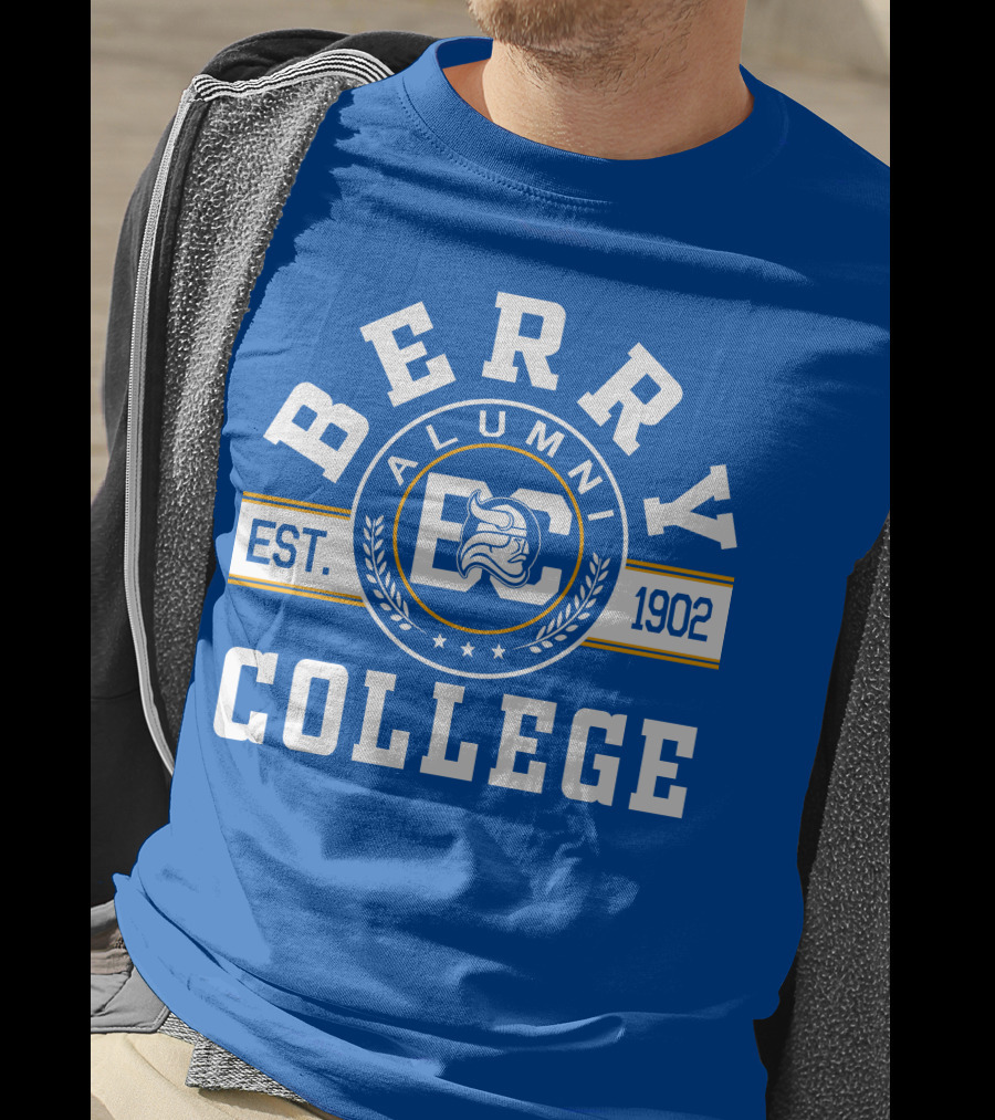 Berry College Alumni Est. 1902 Blue Knight Emblem T-Shirt