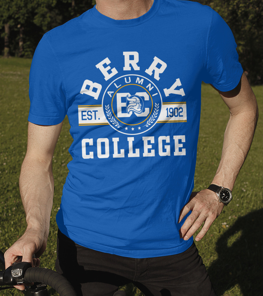 Berry College Alumni Est. 1902 Blue Knight Emblem T-Shirt
