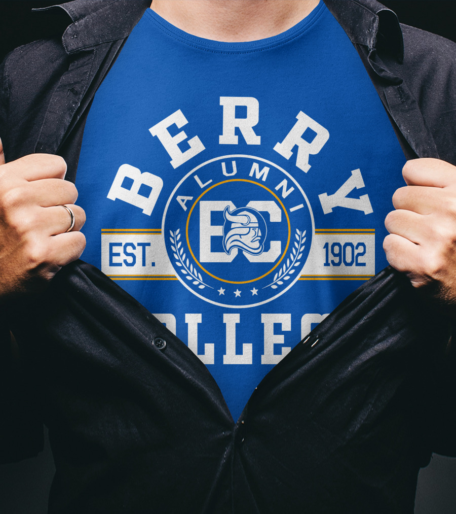 Berry College Alumni Est. 1902 Blue Knight Emblem T-Shirt