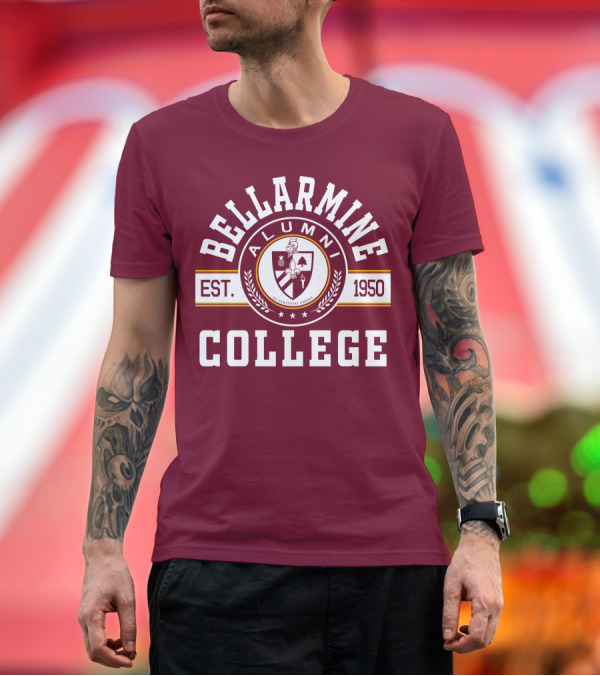 Premium T-Shirt: Bellarmine Alumni College Est. 1950 Crest T-Shirt Bellarmine Alumni College Est. 1950 Crest T-Shirt