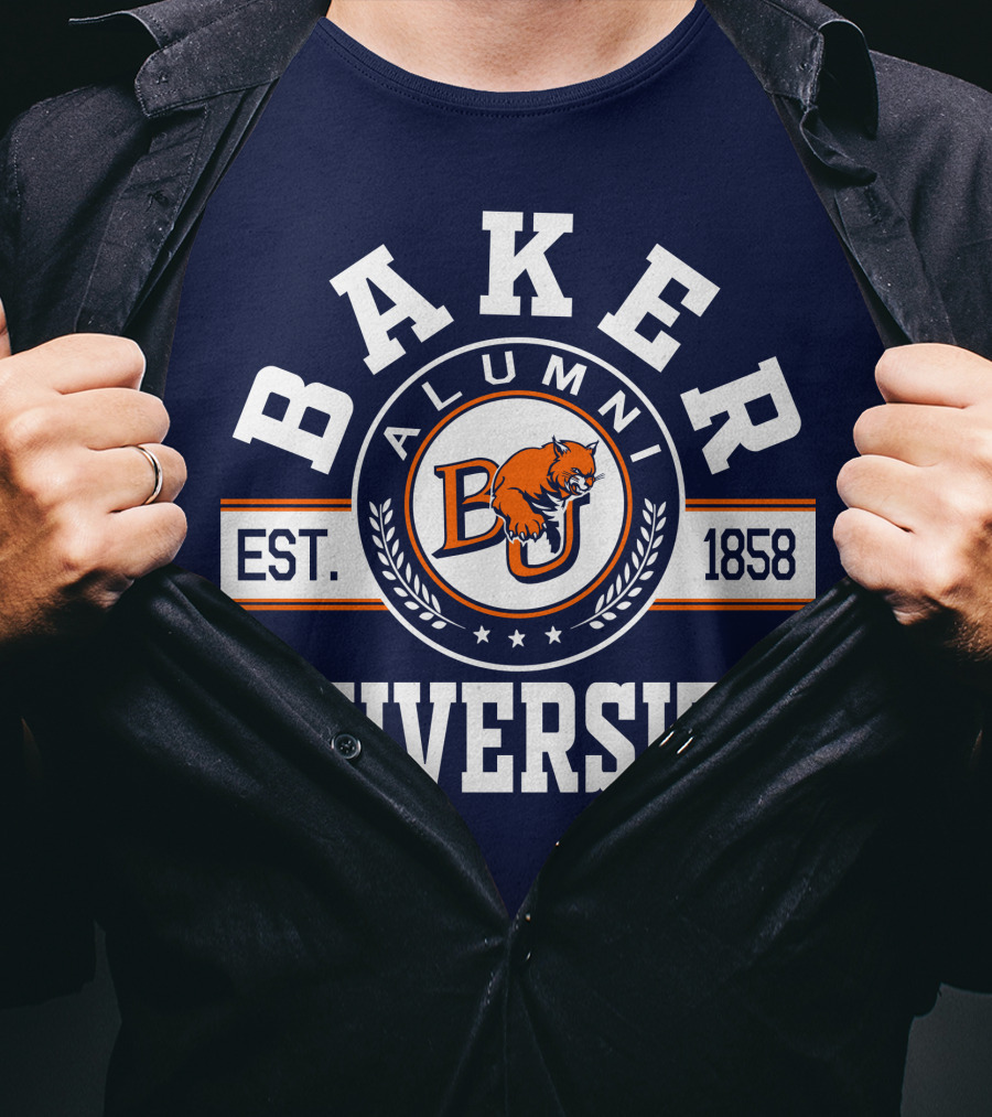 Baker University Alumni BJ Est. 1858 T-Shirt