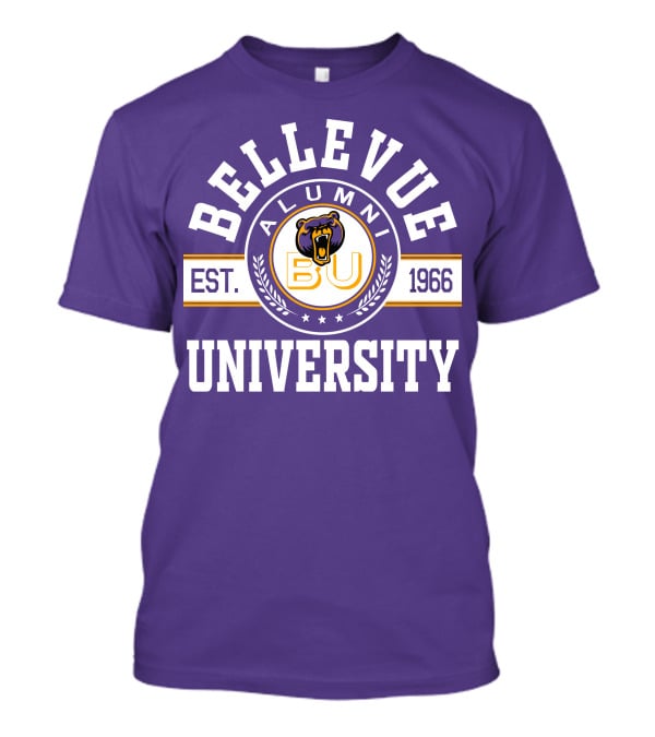 Bellevue University Alumni BU Bear Logo Est. 1966 T-Shirt