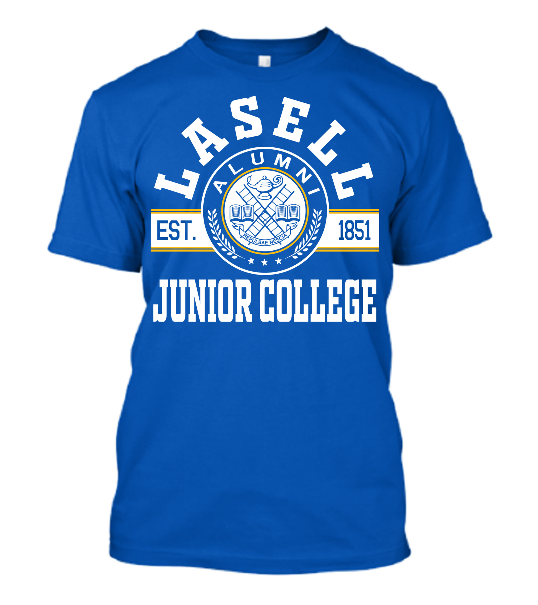 Lasell Junior College Alumni Est. 1851 Perissem Nece Fregerem T-Shirt