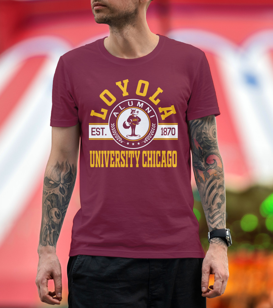 Loyola University Chicago Alumni Established 1870 T-Shirt