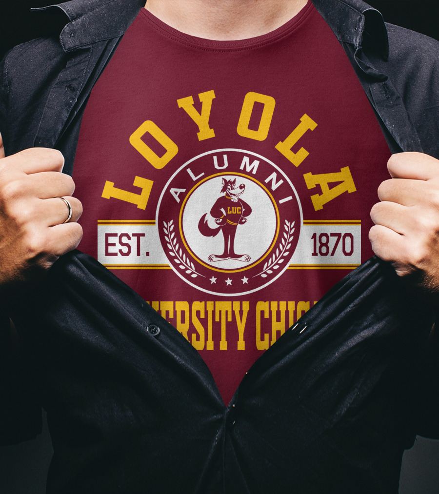 Loyola University Chicago Alumni Established 1870 T-Shirt