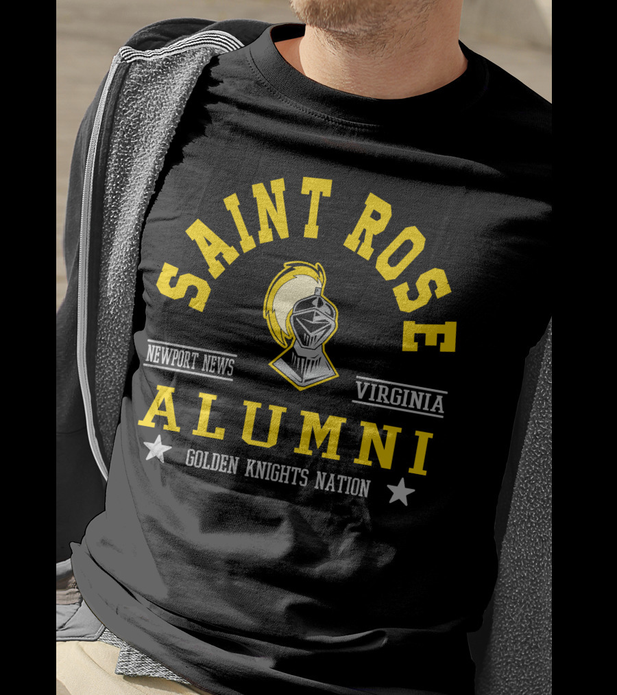 Saint Rose Alumni Newport News Virginia Golden Knights Nation T-Shirt