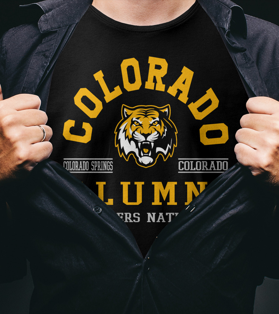 Colorado Springs Colorado Alumni Tigers Nation T-Shirt