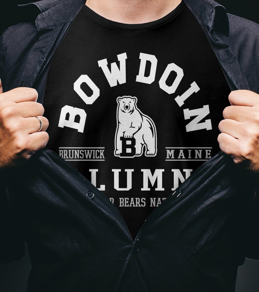 Bowdoin College Brunswick Maine Alumni Polar Bears Nation T-Shirt