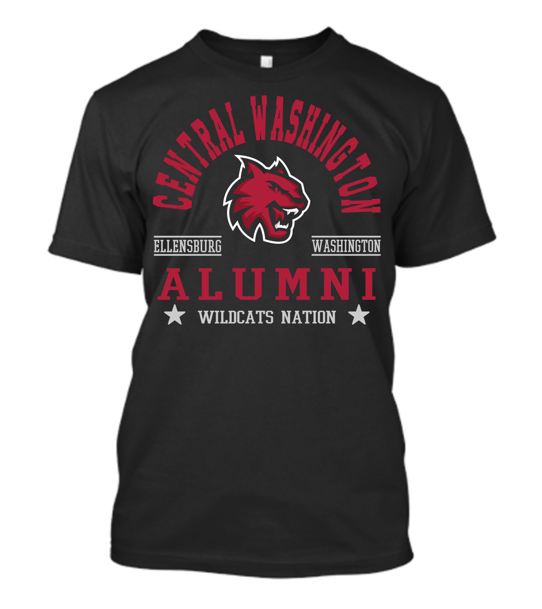 Central Washington University Wildcats Alumni Ellensburg Nation T-Shirt
