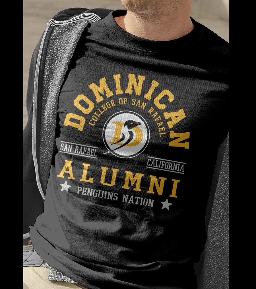Dominican College Of San Rafael Alumni Penguins Nation California T-Shirt