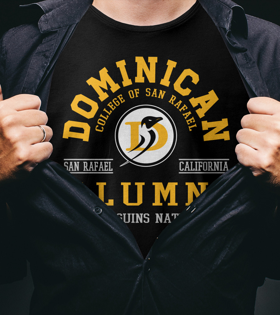 Dominican College Of San Rafael Alumni Penguins Nation California T-Shirt