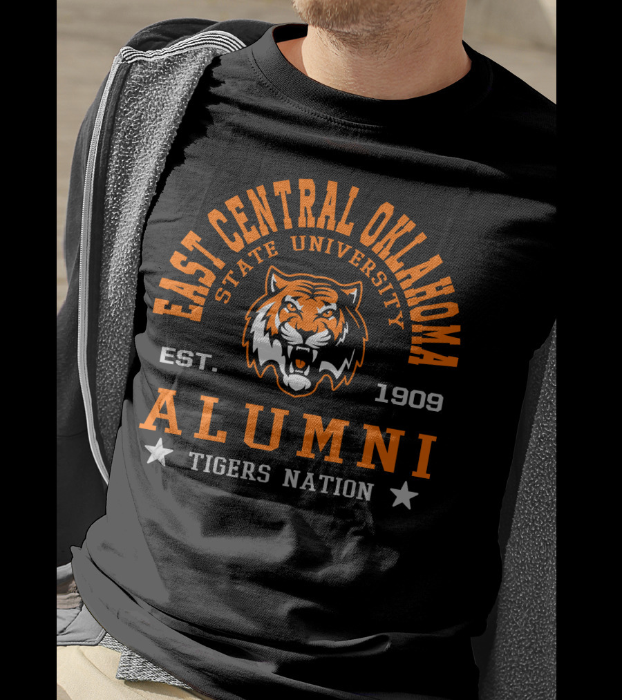 East Central Oklahoma State University Alumni Tigers Nation Est. 1909 T-Shirt
