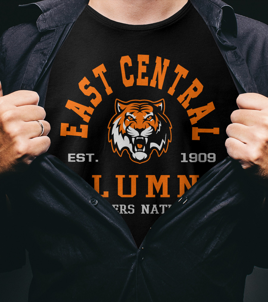 East Central Alumni Tigers Nation Est. 1909 T-Shirt