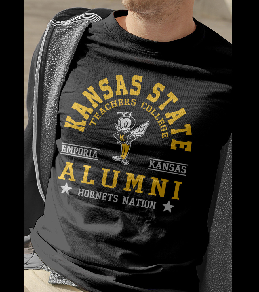 Kansas State Teachers College Emporia Kansas Alumni Hornets Nation T-Shirt