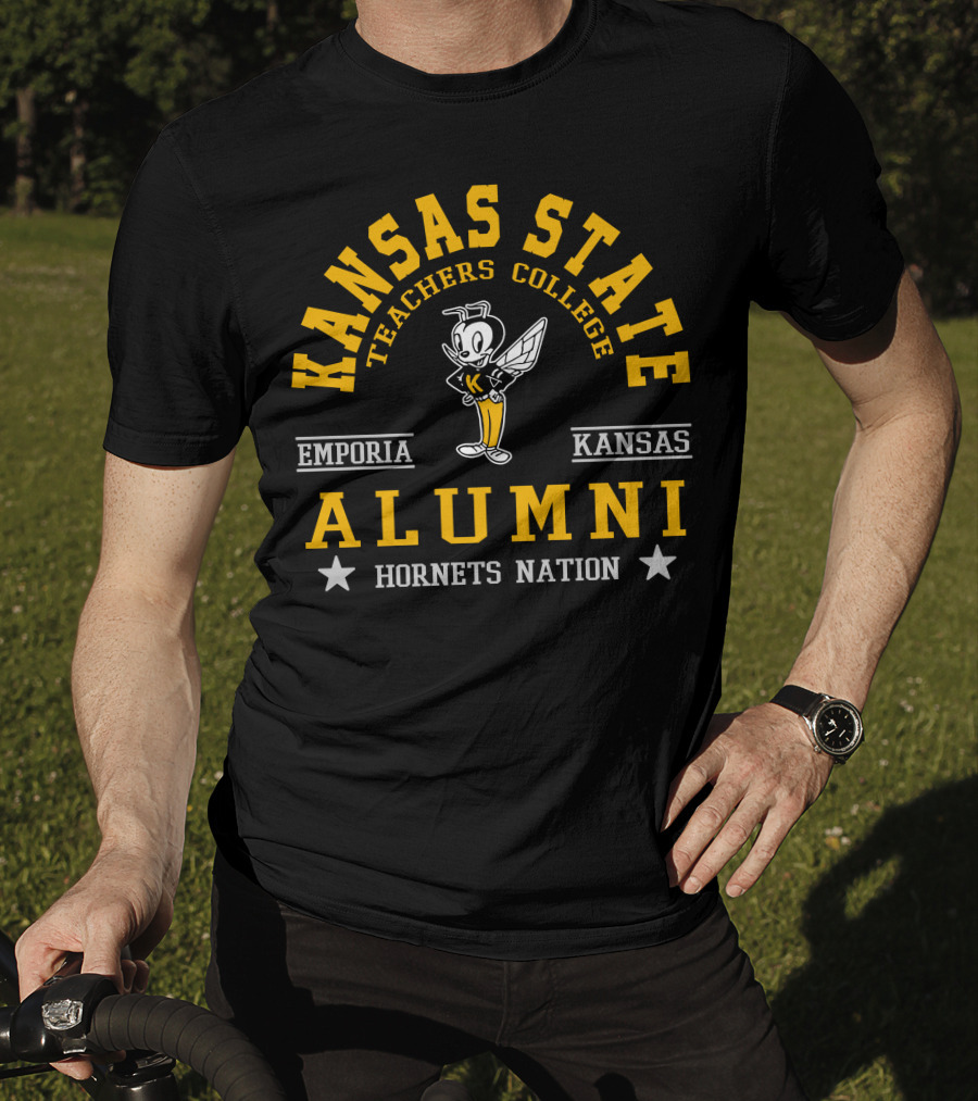 Kansas State Teachers College Emporia Kansas Alumni Hornets Nation T-Shirt