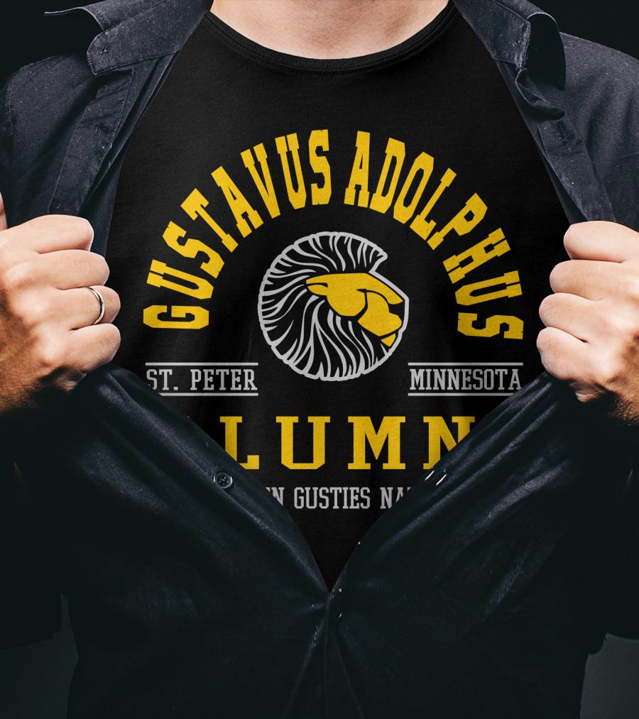 Gustavus Adolphus College Alumni St. Peter Minnesota Golden Gusties Nation T-Shirt