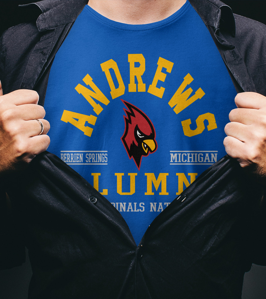 Andrews Alumni Cardinals Nation Berrien Springs Michigan T-Shirt