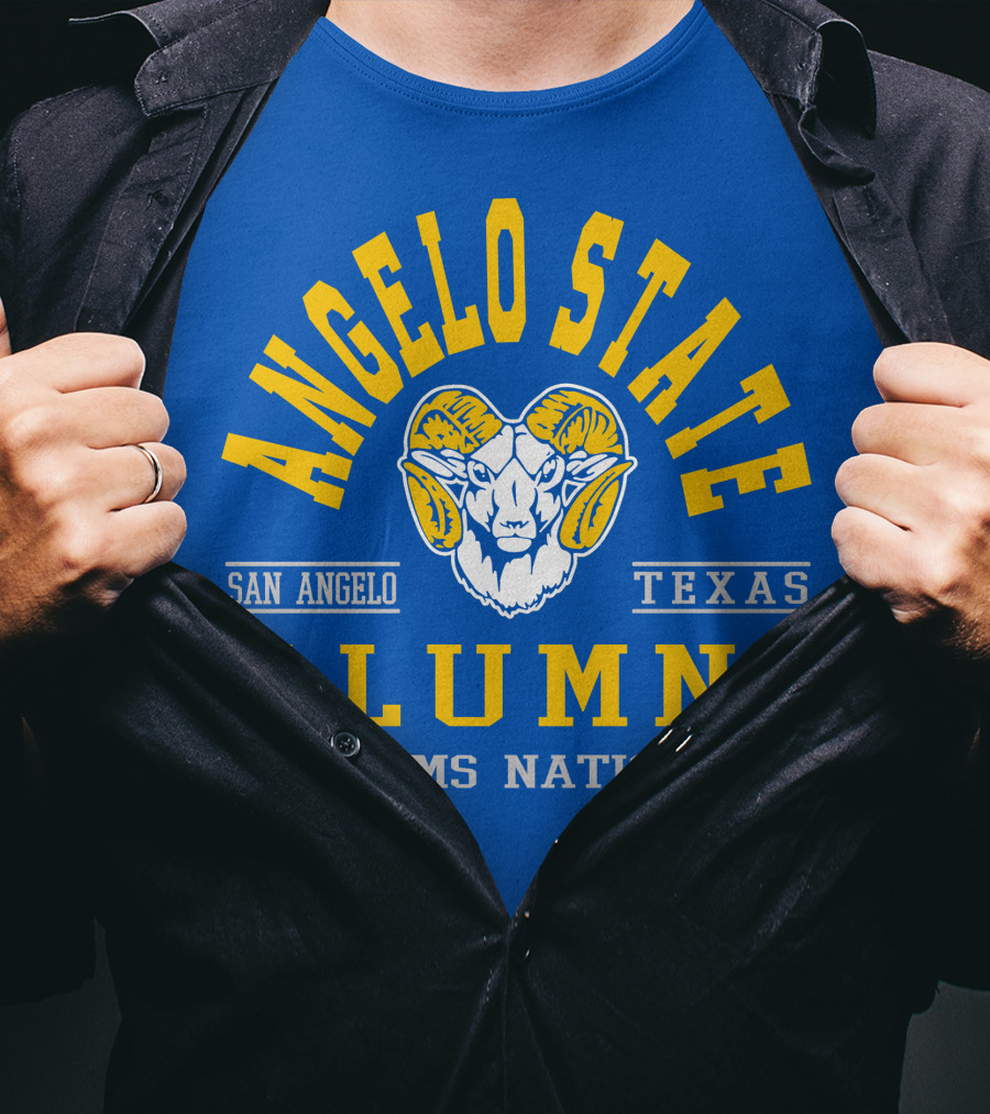 Angelo State Alumni San Angelo Texas Rams Nation T-Shirt