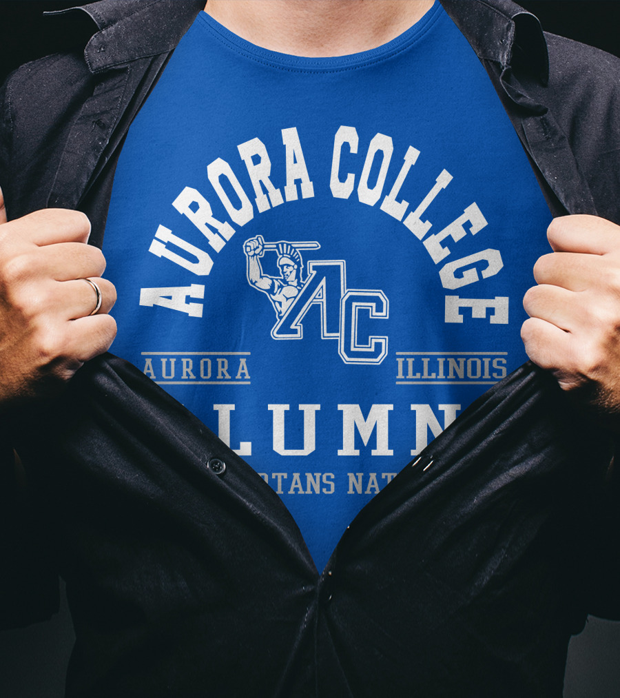 Aurora College Alumni Spartans Nation Aurora Illinois T-Shirt