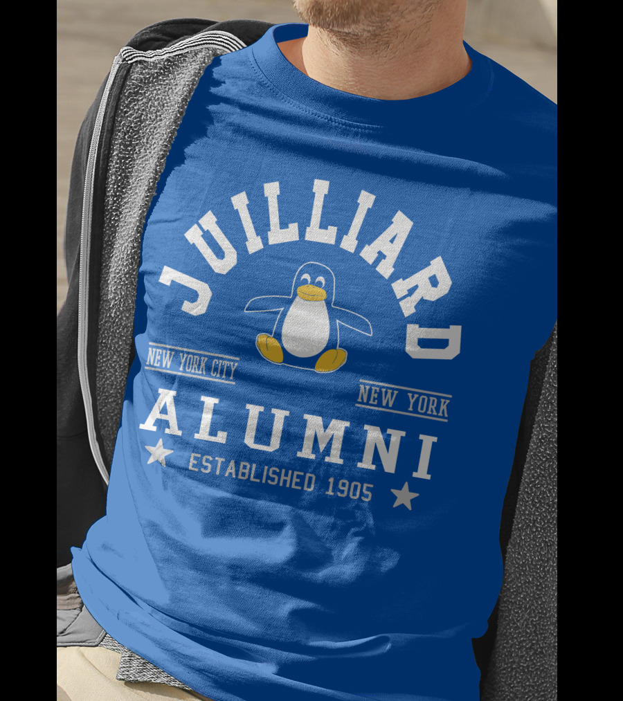 Juilliard Alumni New York City Penguin Established 1905 T-Shirt