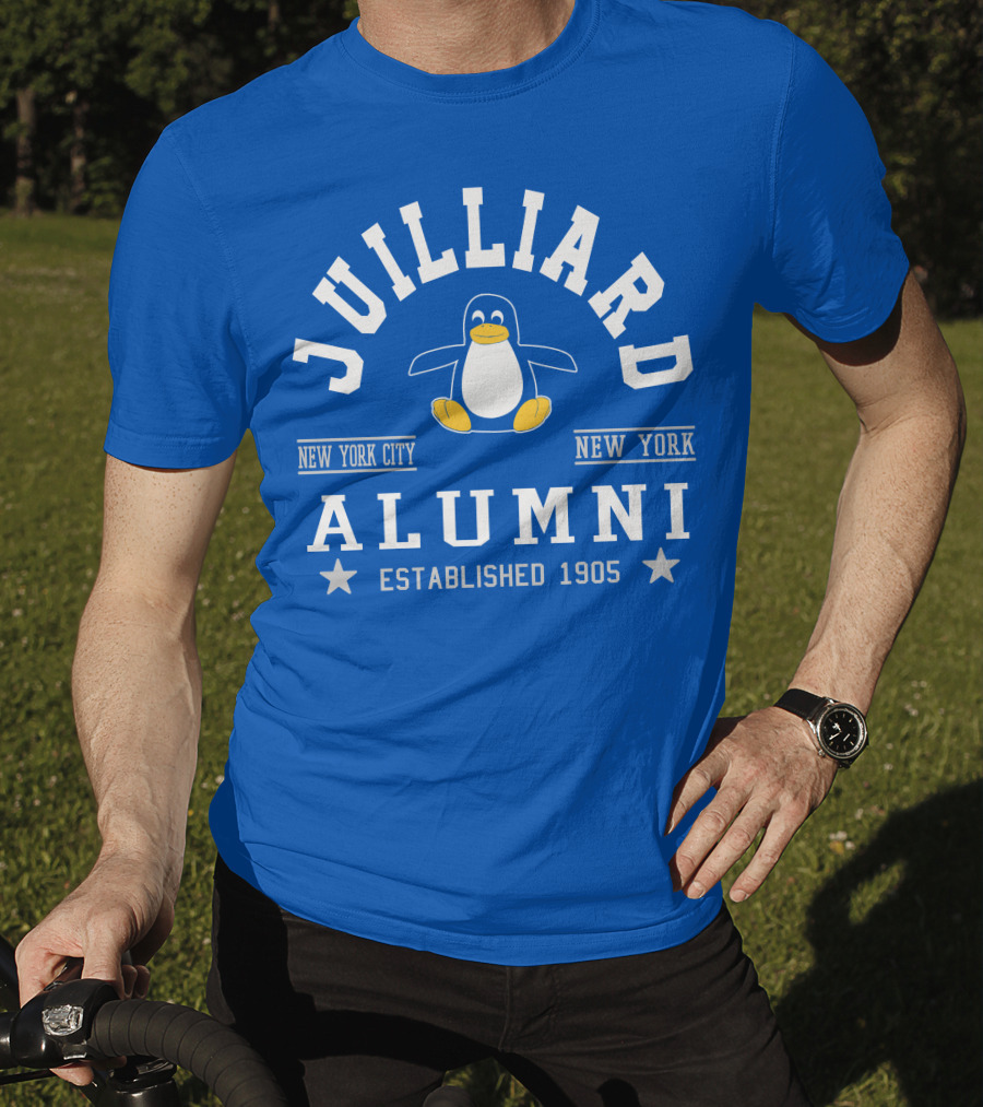 Juilliard Alumni New York City Penguin Established 1905 T-Shirt