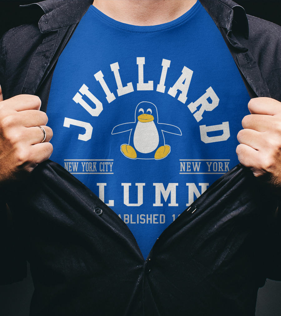 Juilliard Alumni New York City Penguin Established 1905 T-Shirt