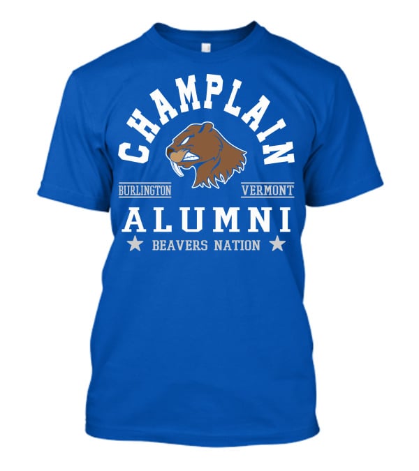 Champlain College Burlington Vermont Alumni Beavers Nation T-Shirt